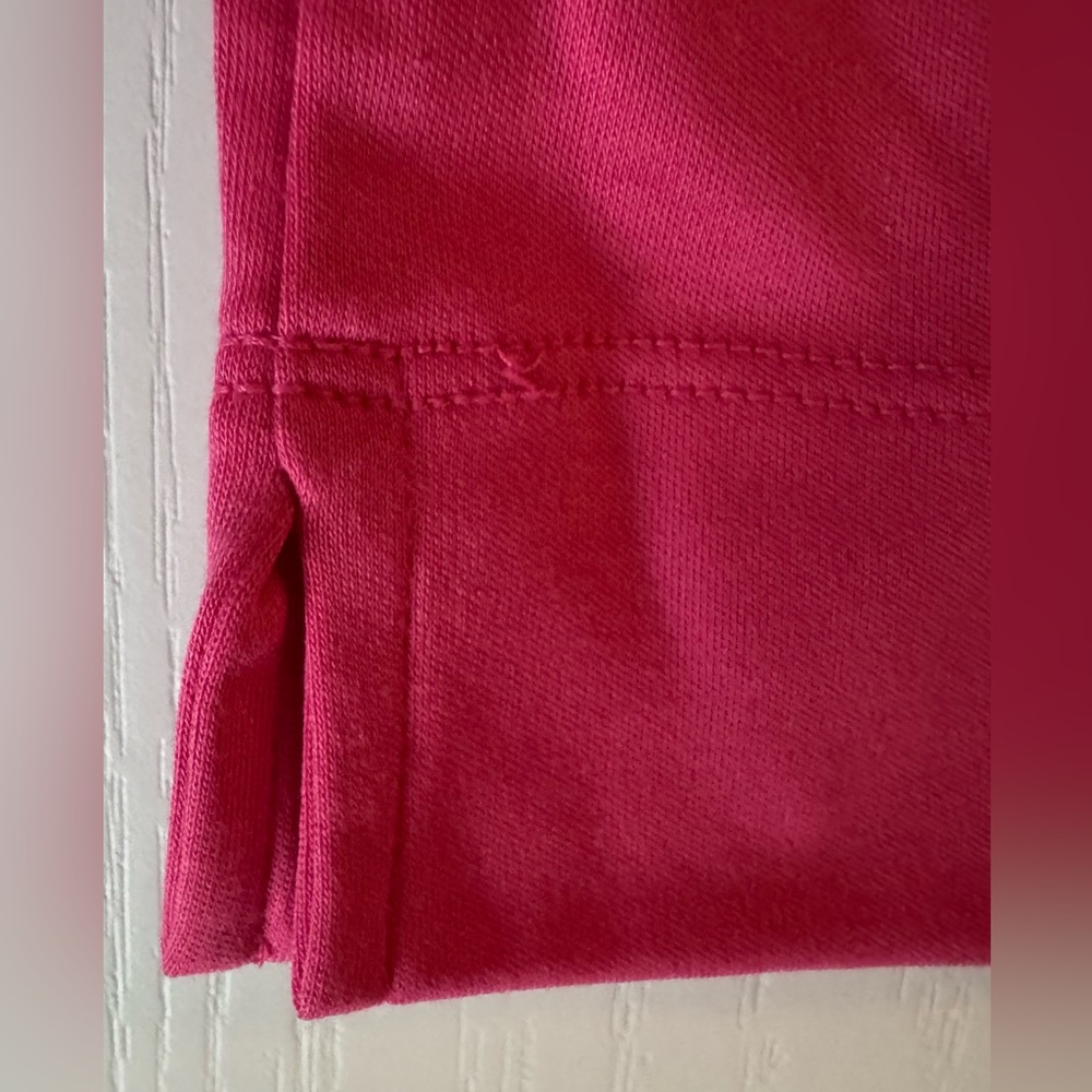 L.L. Bean Women's Vibrant Pink 3/4 Sleeve Top Size L - Picture 3 of 4
